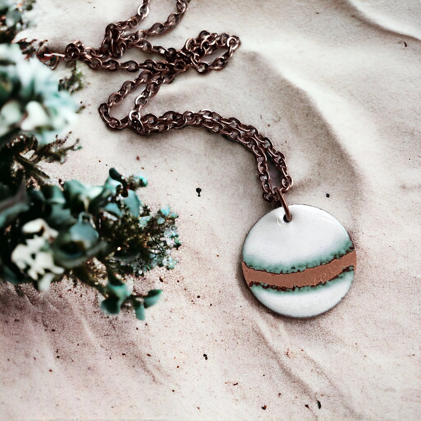 Seafoam Circle Necklace