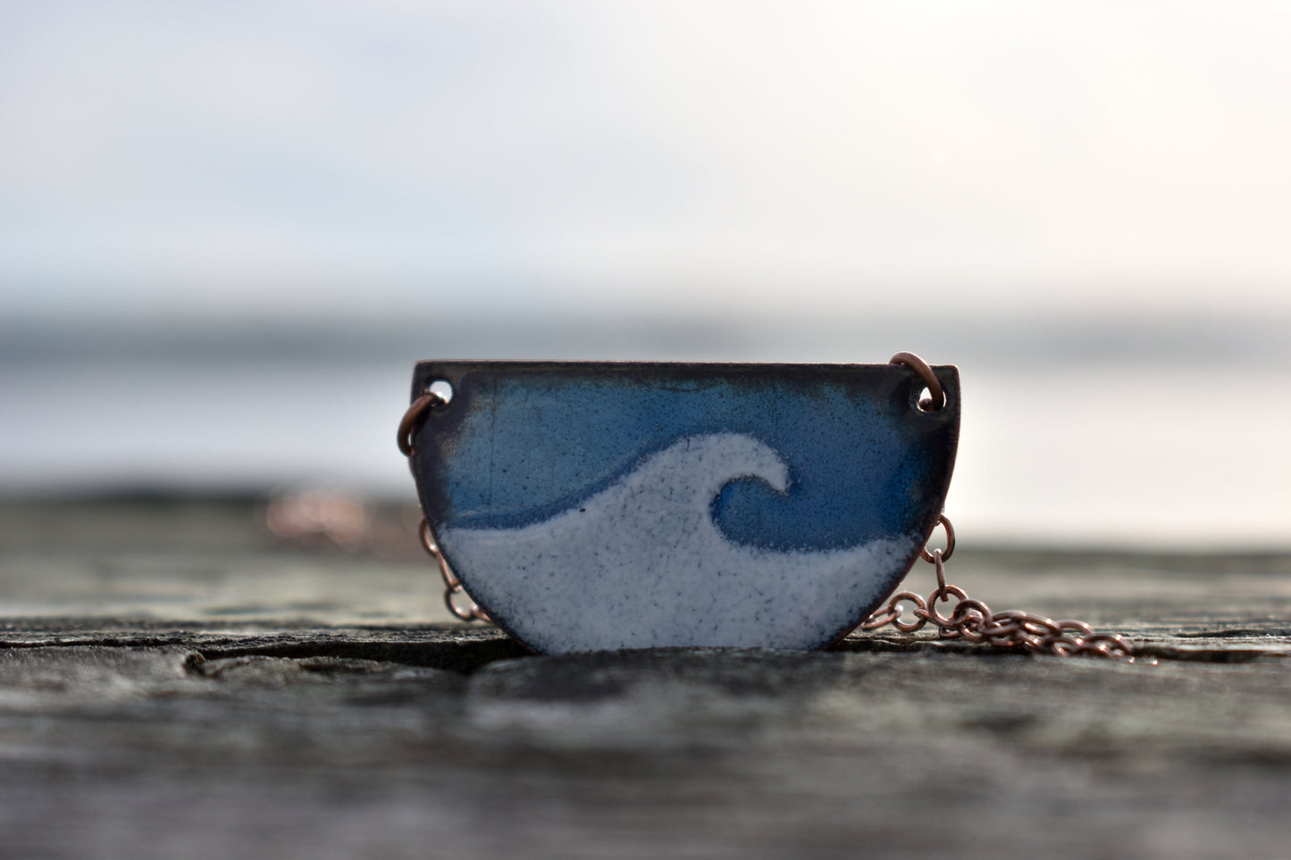 Wave Half-moon Necklace