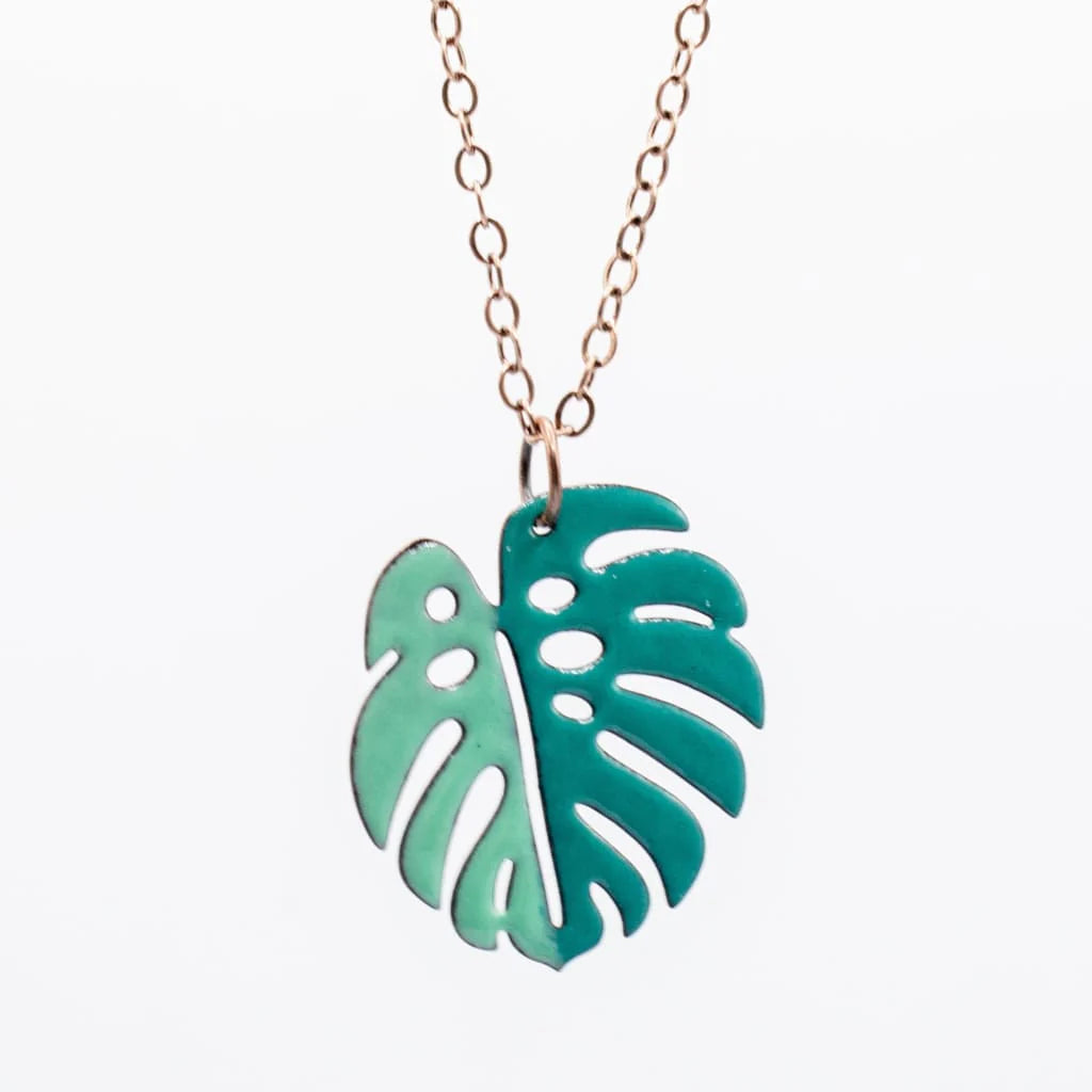 Monstera Leaf Necklaces