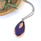 Lavender Petal Necklace