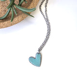 Aqua Heart Necklace