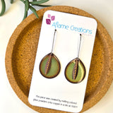 Olive Leaf Teardrop Earrings