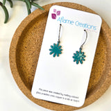 Teal Bloom Earrings