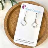 White Bloom Earrings