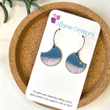 Snowdrift Crescent Earrings