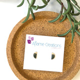 Alpine Dipped Slice Stud Earrings