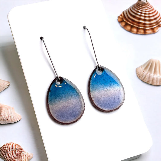 Atlantic Horizon Teardrop Earrings