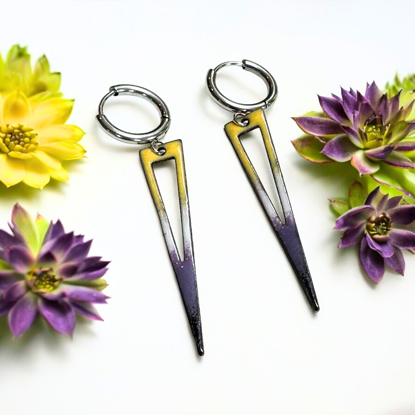 Nonbinary Pride Flag Earrings