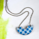 Arctic Checkered Arch Necklace