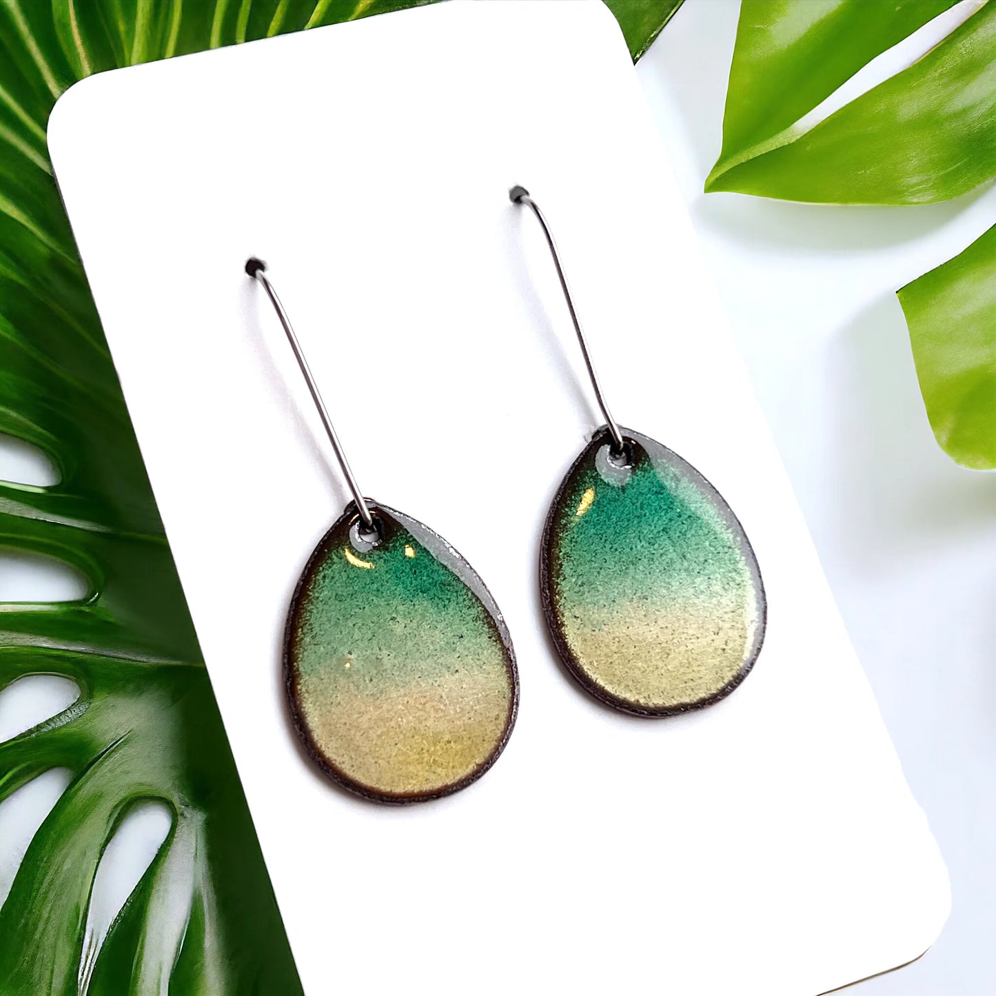 Forest Horizon Teardrop Earrings