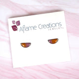 Coral Reef Slice Stud Earrings
