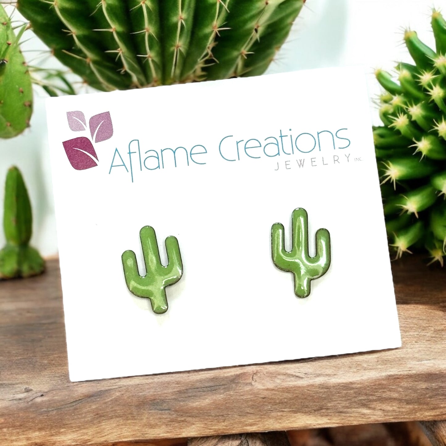 Cactus Stud Earrings