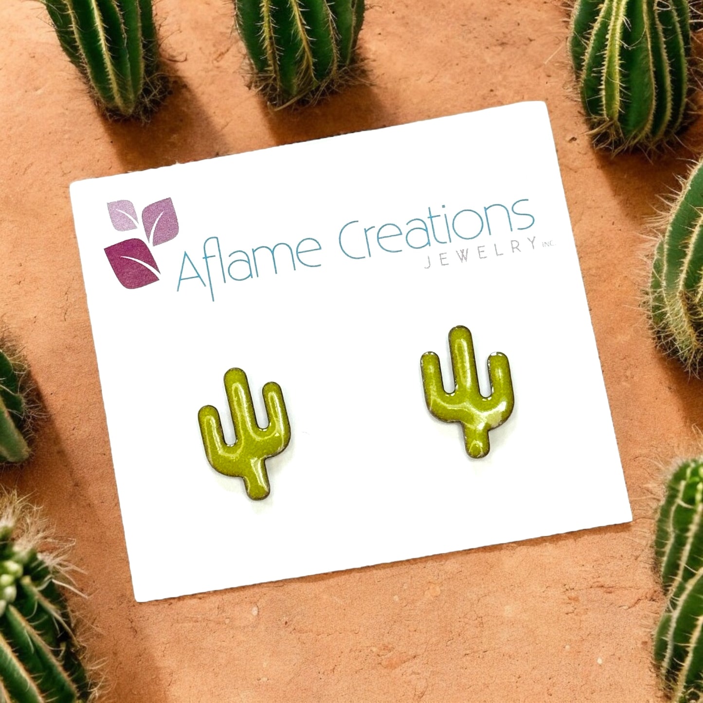 Cactus Stud Earrings