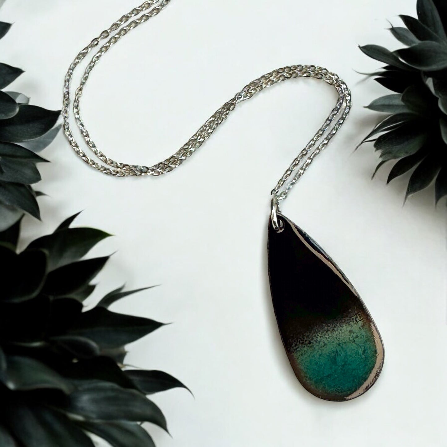 Midnight Horizon Teardrop Necklace