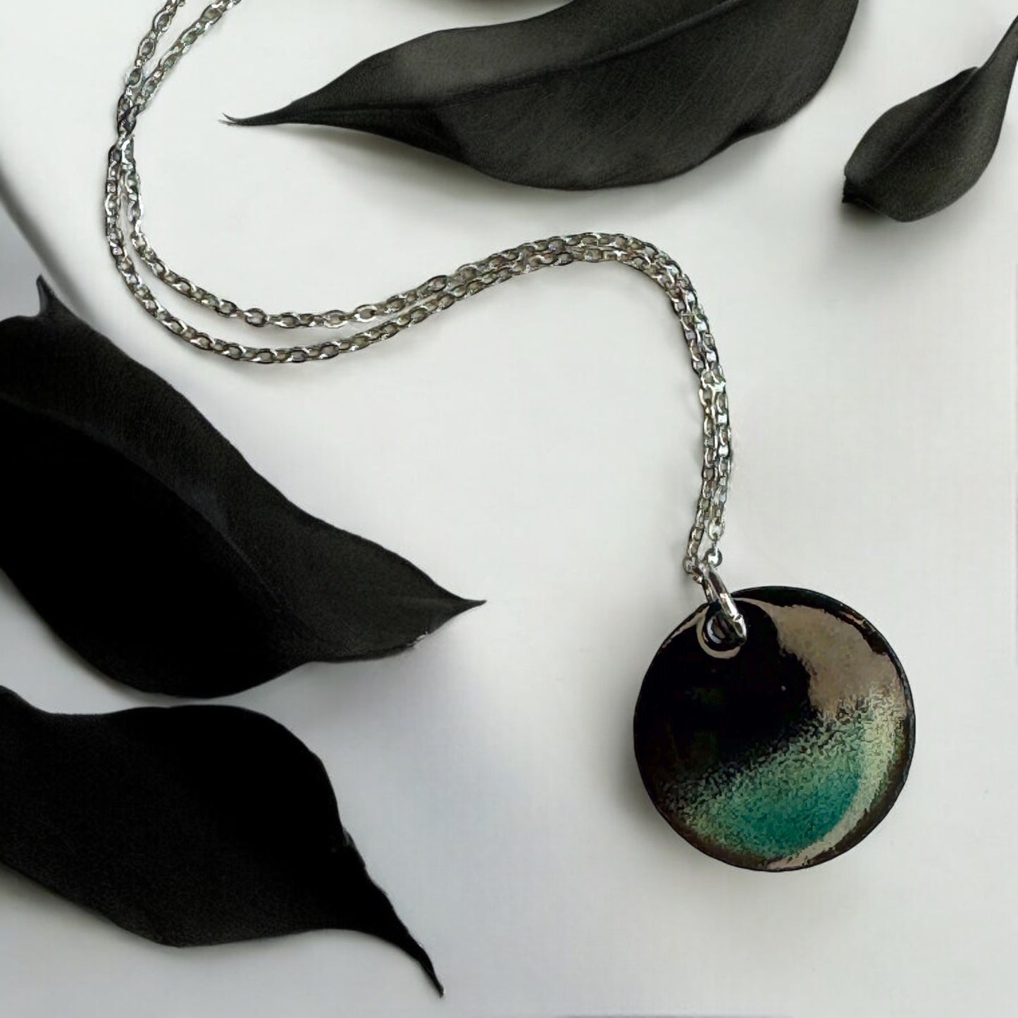 Midnight Horizon Circle Necklace