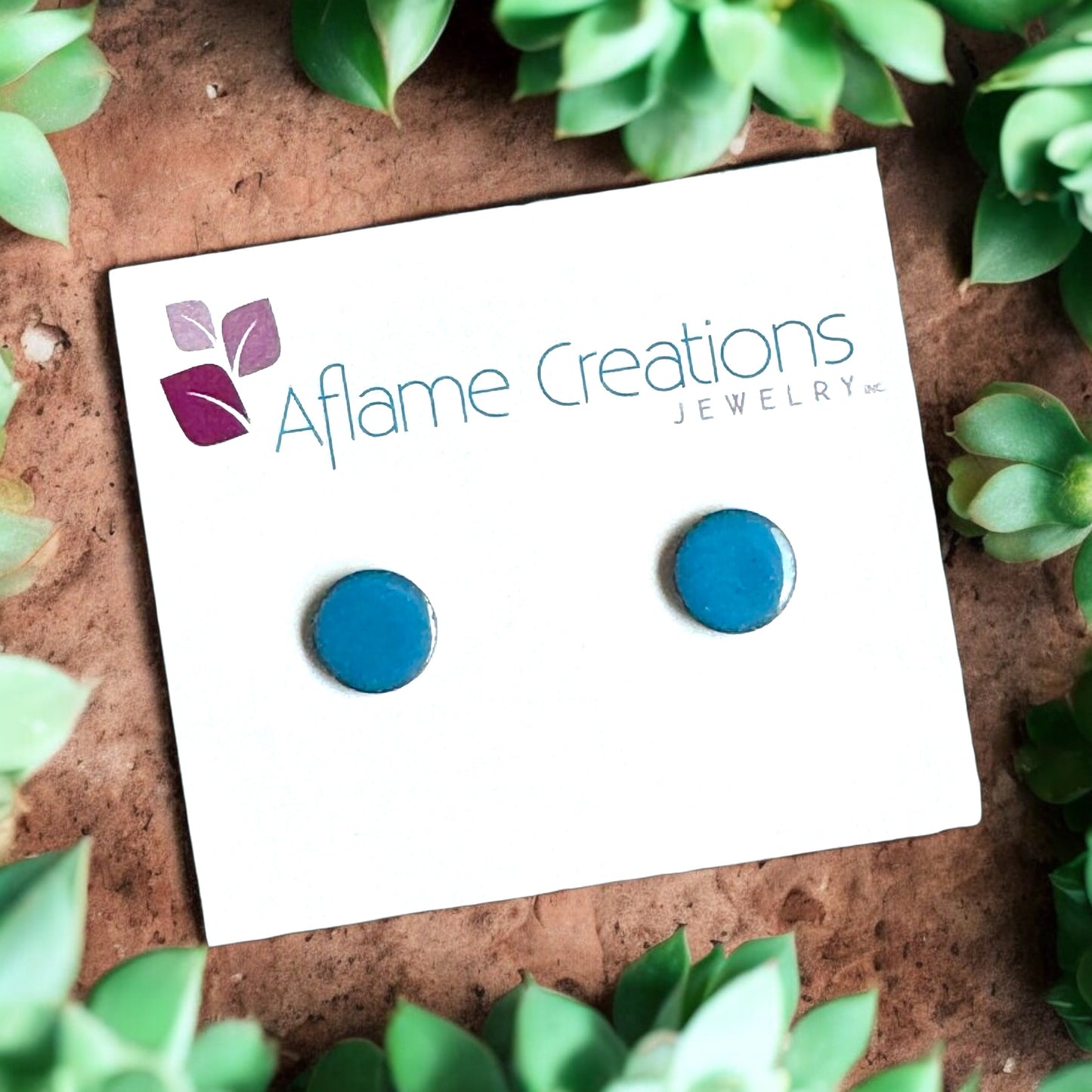 Harvest Palette Circle Stud Earrings