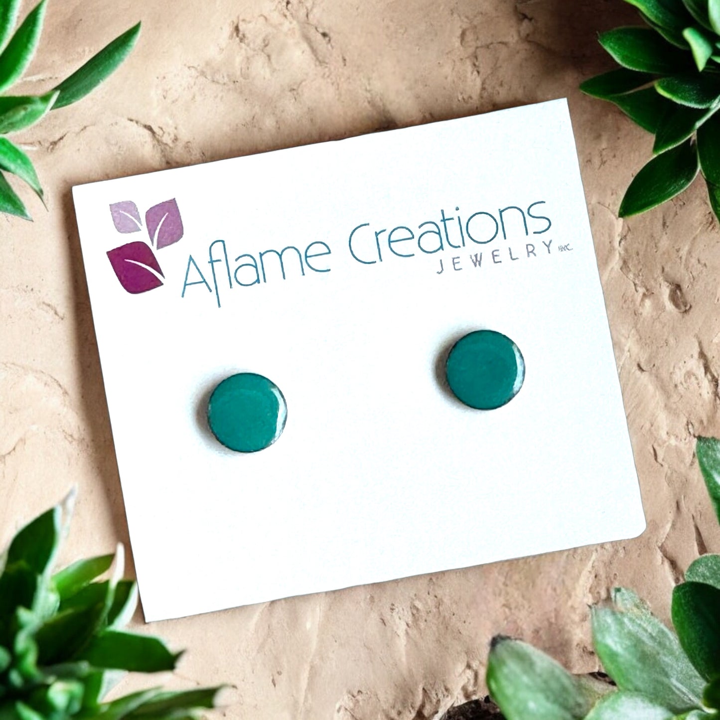 Pastel Palette Circle Stud Earrings