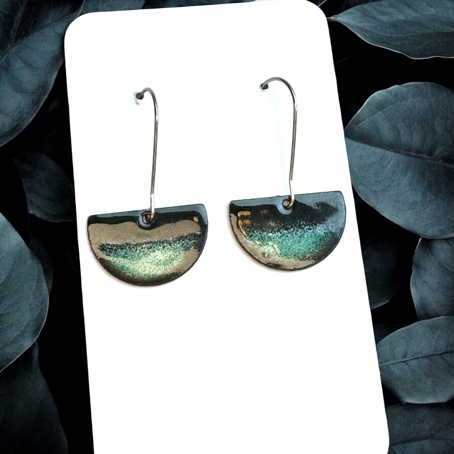 Midnight Horizon Half-Moon Earrings