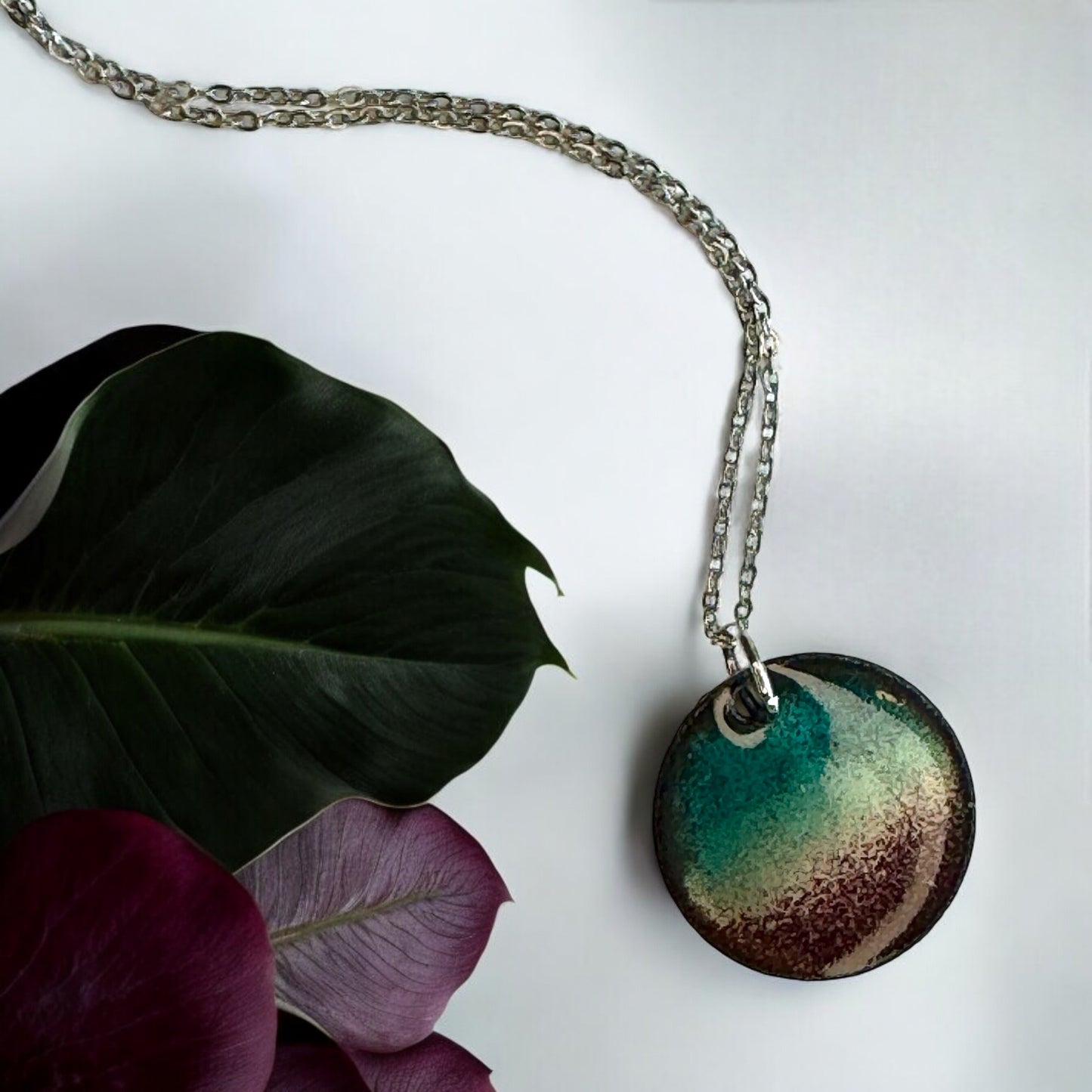 Twilight Horizon Circle Necklace