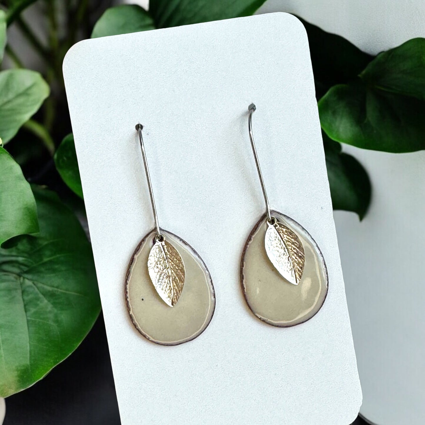 Ivory Teardrop Earrings