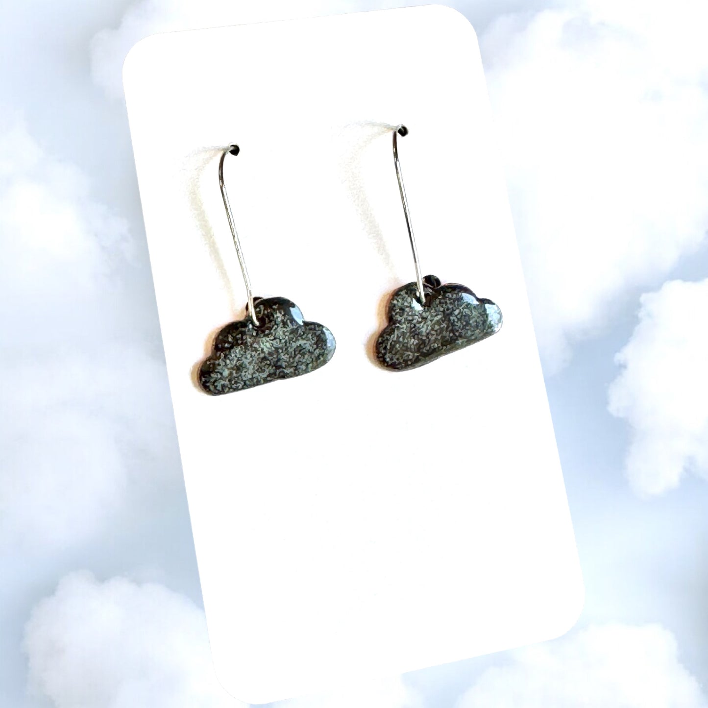 Grumpy Cloud Earrings