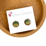 Forest Horizon Circle Stud Earrings