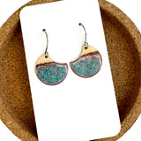 Warm Waters Crescent Earrings