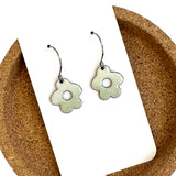 Soft Green Daisy Earrings