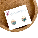 Warm Waters Teardrop Stud Earrings