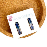 Atlantic Horizon Tab Stud Earrings