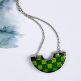Rainforest Checkered Arch Necklace
