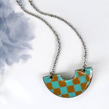 Southwest Checkered Arch Necklace