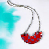 Tropics Checkered Arch Necklace