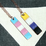 Trans & Nonbinary Pride Flag Necklaces