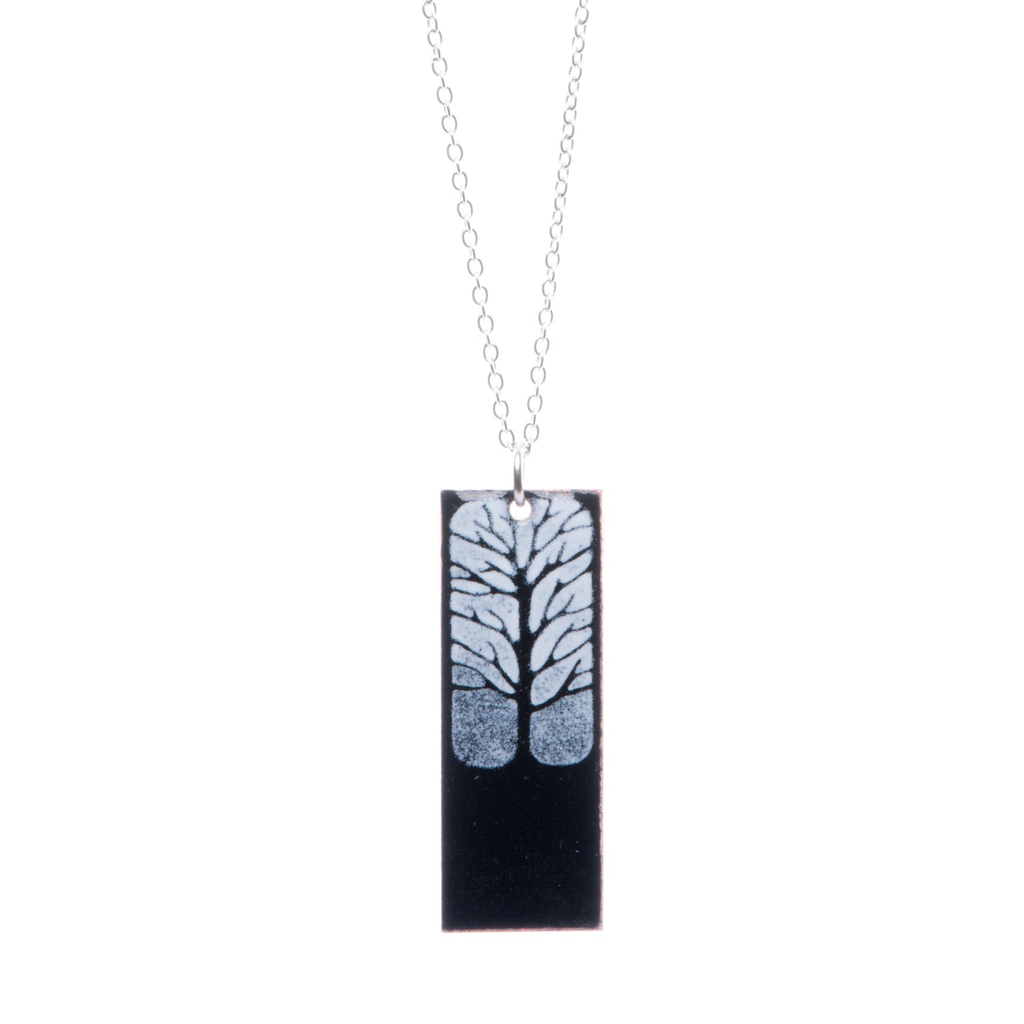 Tree Necklace in Black & White