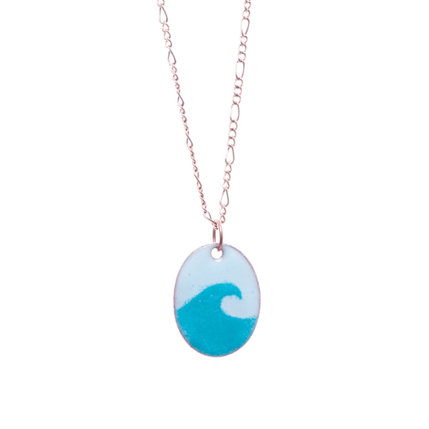 Wave Necklace in Turquoise & Sky Blue